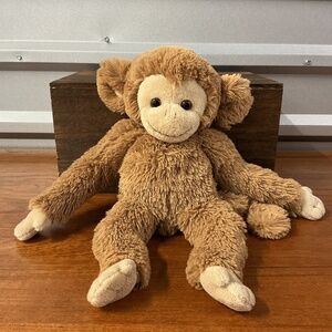 Bukowski Design Tan Monkey Tail Chimp Plush Stuffed Animal
